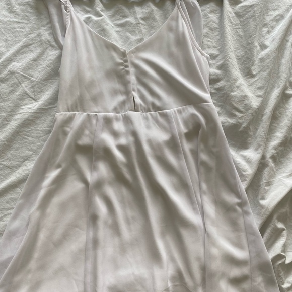 Show Me Your Mumu Ivory White Flutter Low Back Mini Dress - Picture 7 of 7